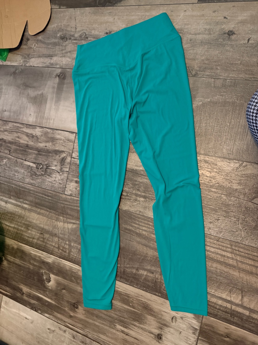 Comfrt High-Rise Teal Active Leggings for Women - Picture 2 of 3